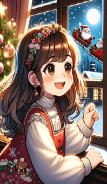 [LINE着せ替え] メリークリスマス_Siren Nightの画像1