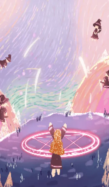 [LINE着せ替え] purple witch starの画像1