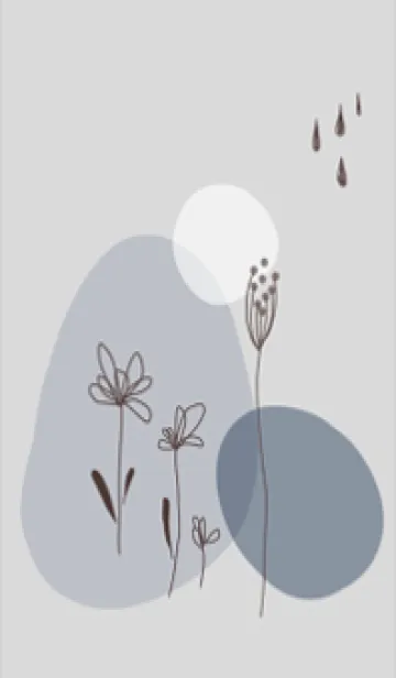 [LINE着せ替え] 大人かわいいシンプル花♪8の画像1