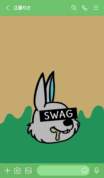 [LINE着せ替え] スワッグ ラビット 22の画像2