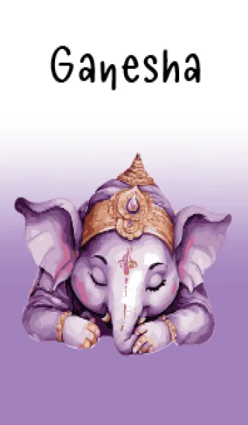 [LINE着せ替え] Love Purple Ganesha Theme (JP)の画像1