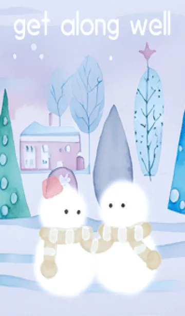 [LINE着せ替え] blue♡仲良しな冬15_1の画像1