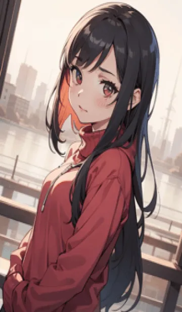 少女が一人 #LT115。の着せ替えメイン画像