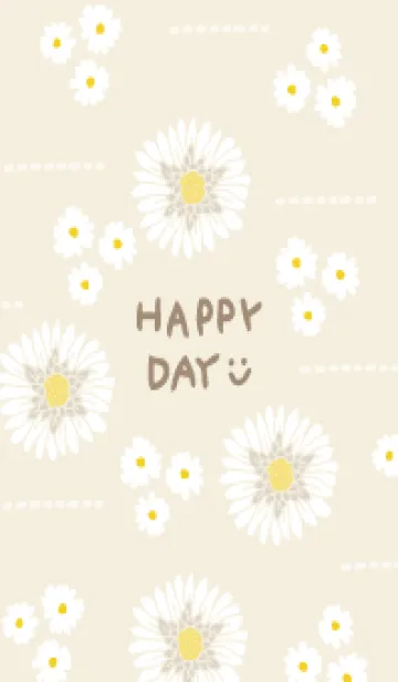 [LINE着せ替え] 白い花 大人かわいい30の画像1