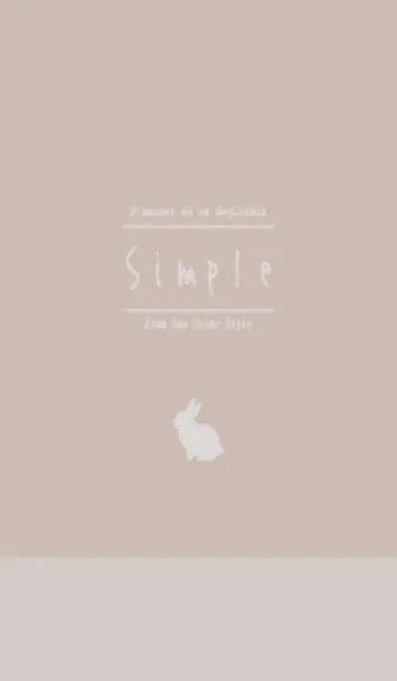 [LINE着せ替え] Simple／ベージュベージュの画像1