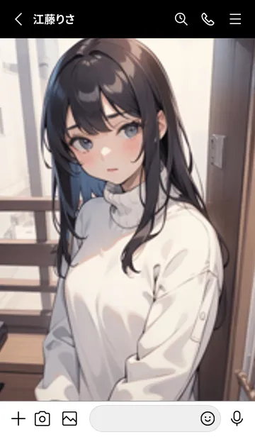 [LINE着せ替え] 少女が一人 #LT112。の画像2