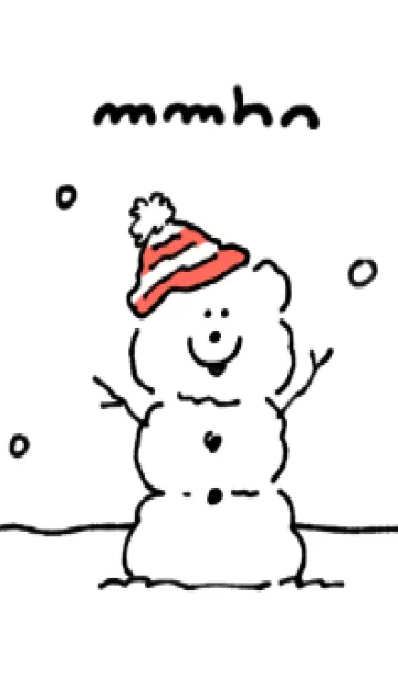 [LINE着せ替え] DOUHUA THE SAMOYED 雪の画像1