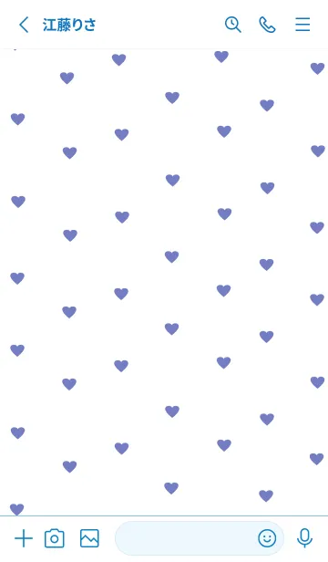 [LINE着せ替え] pattern_heart ::blueの画像2