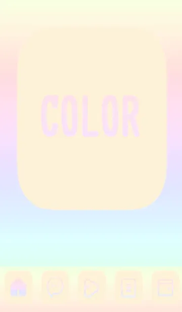 [LINE着せ替え] yellow color rainbow B08の画像1