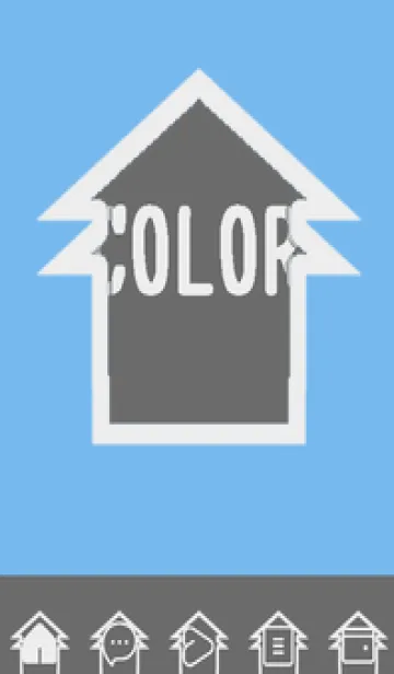 [LINE着せ替え] blue color T41の画像1