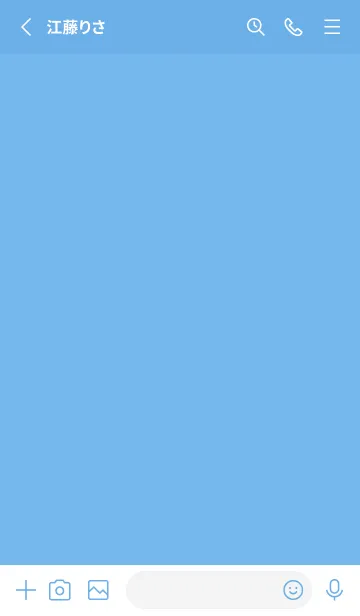 [LINE着せ替え] blue color T41の画像2