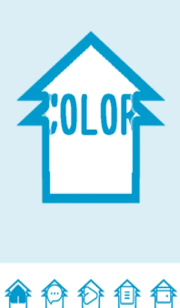 [LINE着せ替え] blue color T42の画像1