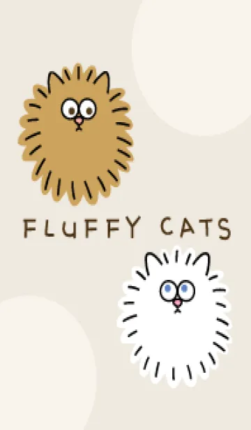 [LINE着せ替え] Fluffy Catsの画像1