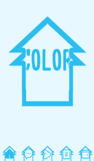 [LINE着せ替え] blue color T44の画像1