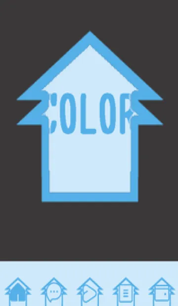 [LINE着せ替え] blue color T45の画像1