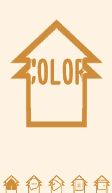 [LINE着せ替え] brown color T44の画像1