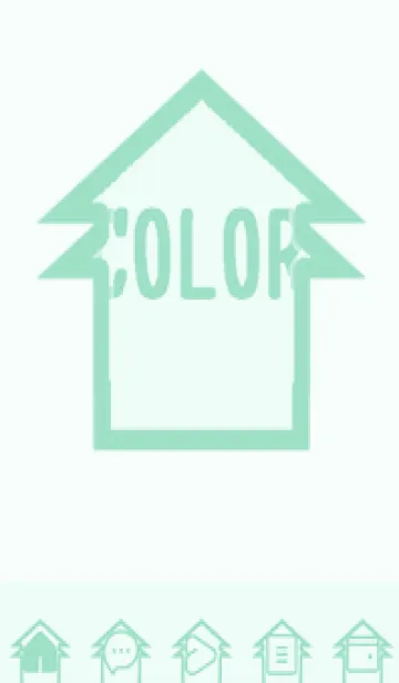 [LINE着せ替え] green color T85の画像1