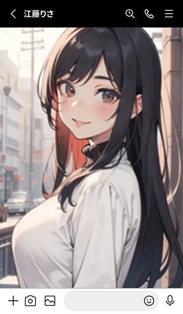 [LINE着せ替え] 少女が一人 #LT15。の画像2