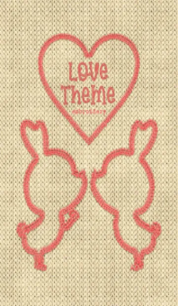 [LINE着せ替え] Love Theme Embroidery 17の画像1