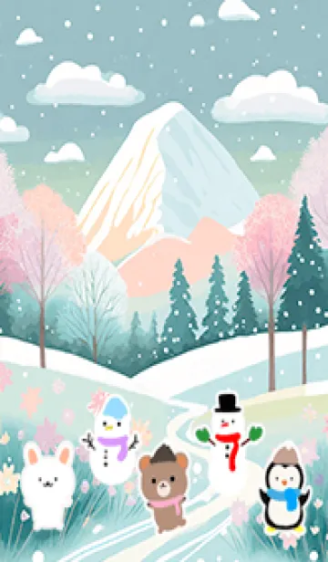 [LINE着せ替え] 可愛い北欧風着せかえ(Winter-532)の画像1