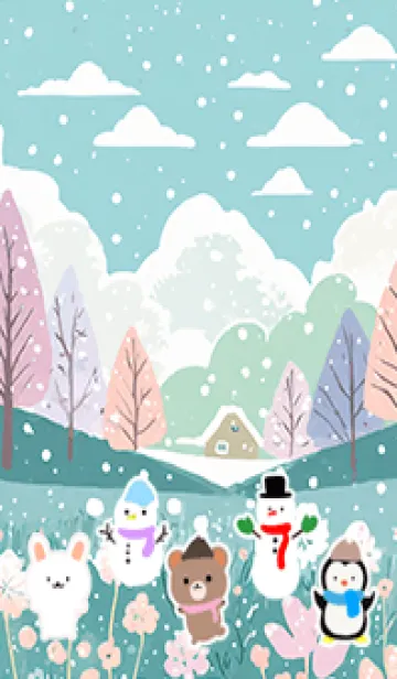 [LINE着せ替え] 可愛い北欧風着せかえ(Winter-537)の画像1