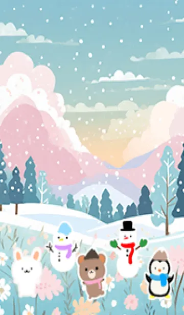 [LINE着せ替え] 可愛い北欧風着せかえ(Winter-536)の画像1