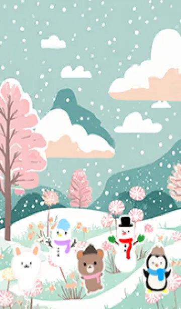 [LINE着せ替え] 可愛い北欧風着せかえ(Winter-535)の画像1