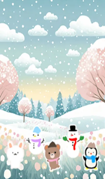 [LINE着せ替え] 可愛い北欧風着せかえ(Winter-540)の画像1