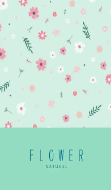 [LINE着せ替え] FLOWER MINT GREEN -NATURAL-68の画像1