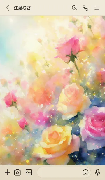 [LINE着せ替え] 薔薇(バラ)の花の着せかえ(R512)の画像2