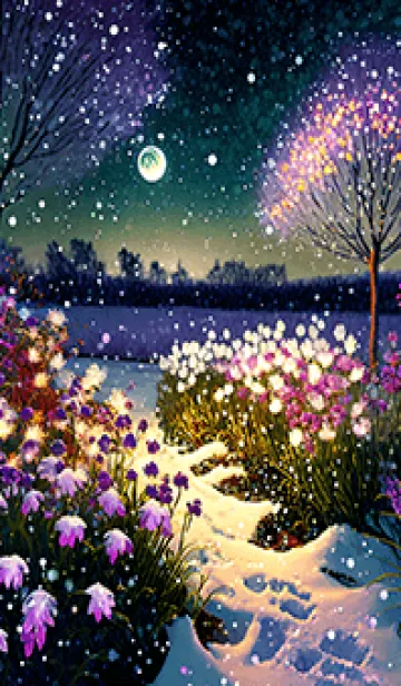 [LINE着せ替え] 優美な冬の風景の着せかえ(Winter-460)の画像1