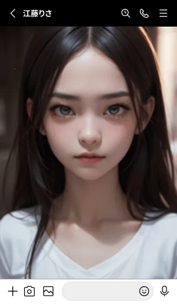 [LINE着せ替え] 少女が一人 #LU04。の画像2