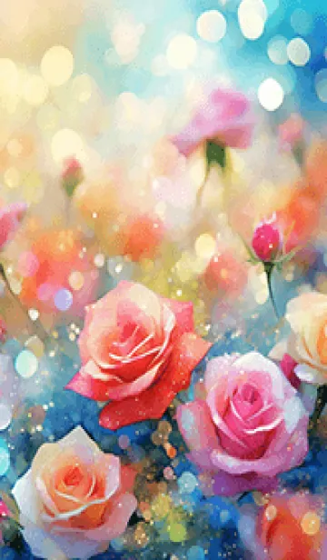 [LINE着せ替え] 薔薇(バラ)の花の着せかえ(R515)の画像1