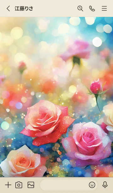 [LINE着せ替え] 薔薇(バラ)の花の着せかえ(R515)の画像2