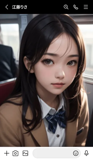 [LINE着せ替え] 少女が一人 #LU03。の画像2