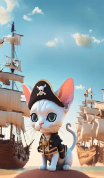 [LINE着せ替え] Sphynx cat Pirateの画像1