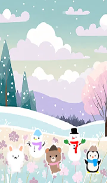 [LINE着せ替え] 可愛い北欧風着せかえ(Winter-548)の画像1