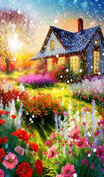 [LINE着せ替え] 優美な冬の風景の着せかえ(Winter-466)の画像1