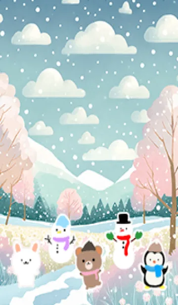 [LINE着せ替え] 可愛い北欧風着せかえ(Winter-553)の画像1