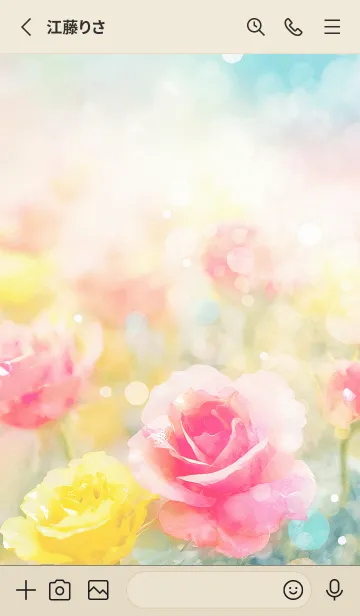 [LINE着せ替え] 薔薇(バラ)の花の着せかえ(R528)の画像2