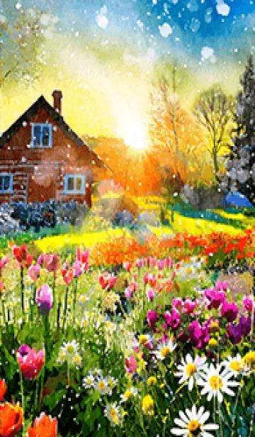 [LINE着せ替え] 優美な冬の風景の着せかえ(Winter-471)の画像1