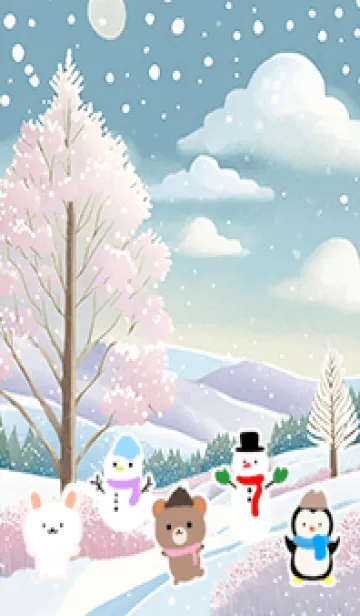 [LINE着せ替え] 可愛い北欧風着せかえ(Winter-555)の画像1