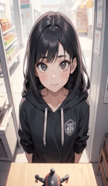 [LINE着せ替え] 少女が一人 #LU024。の画像1