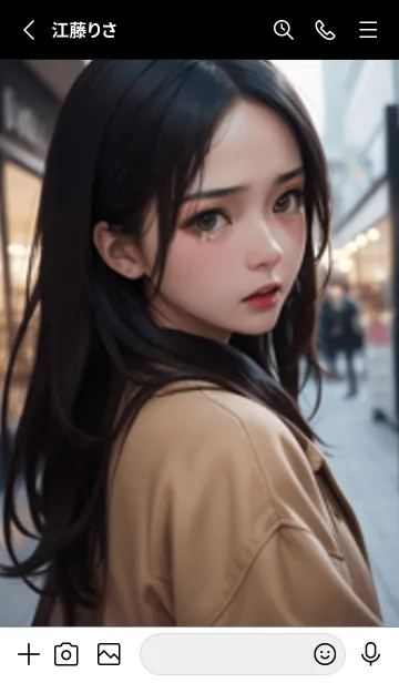 [LINE着せ替え] 少女が一人 #LU021。の画像2