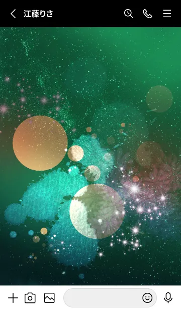 [LINE着せ替え] グリーンスプラッシュ✨2の画像2