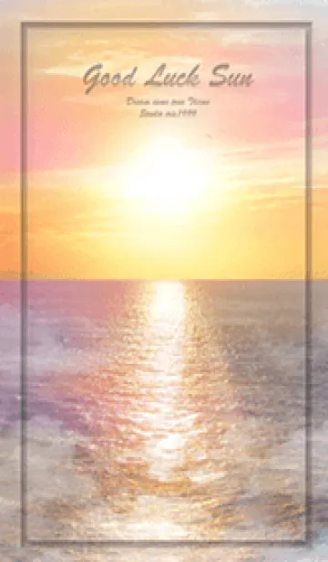 [LINE着せ替え] ＊運気最強＊太陽の浄化 ゴールドピンク2の画像1