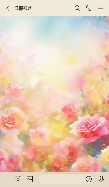 [LINE着せ替え] 薔薇(バラ)の花の着せかえ(R524)の画像2