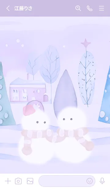 [LINE着せ替え] purple♡仲良しな冬12_1の画像2