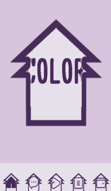 [LINE着せ替え] purple color T45の画像1