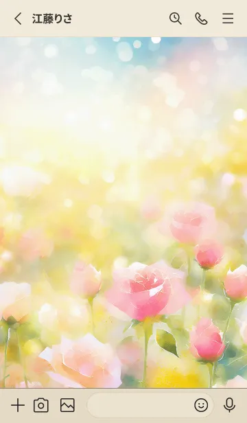 [LINE着せ替え] 薔薇(バラ)の花の着せかえ(R522)の画像2